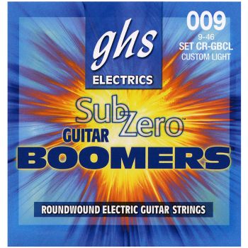 Stygos elektrinei gitarai GHS Sub-Zero Boomers 9-46