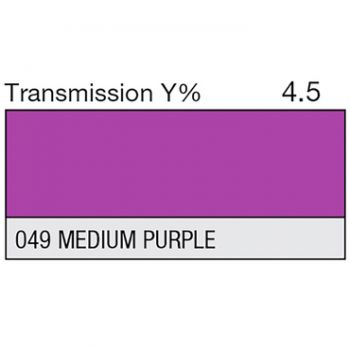 Apšvietimo filtras LEE 049 Medium Purple