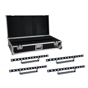 EUROLITE Set 4x LED STP-7 Beam/Wash Bar + Case