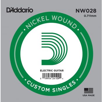 D'Addario Single Nickel Wound .028 NW028