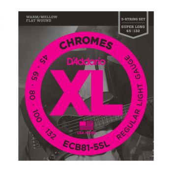 D'Addario Chromes .045-.132 ECB81-5SL