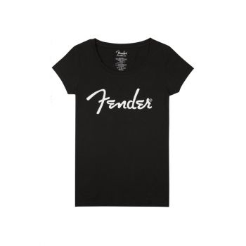 Marškinėliai Fender Spaghetti Logo Women's BLK S