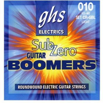 Stygos elektrinei gitarai GHS Sub-Zero Boomers 10-46 CR-GBL