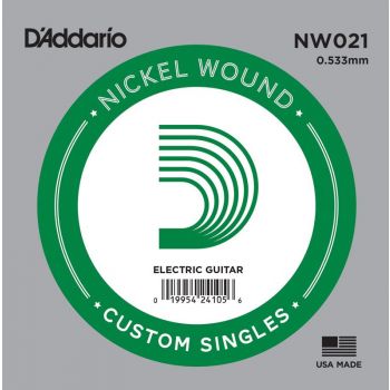 D'Addario Single Nickel Wound .021 NW021