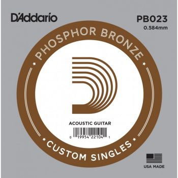 Pavienė styga D'addario Phosphor Bronze .023 PB023