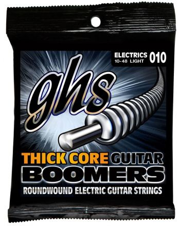 Stygos elektrinei gitarai GHS Thick Core Boomers 10-48 HC-GBL