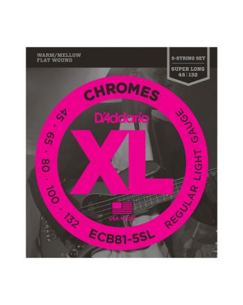 D'Addario Chromes .045-.132 ECB81-5SL